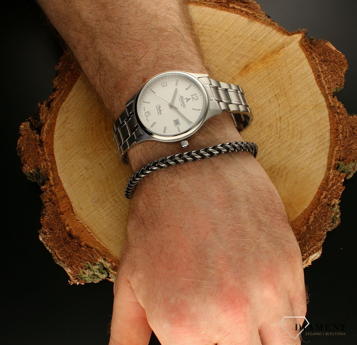 Bransoletka męska Nomination Italy Beyond Czarny Królewski Splot 028936 050.jpg